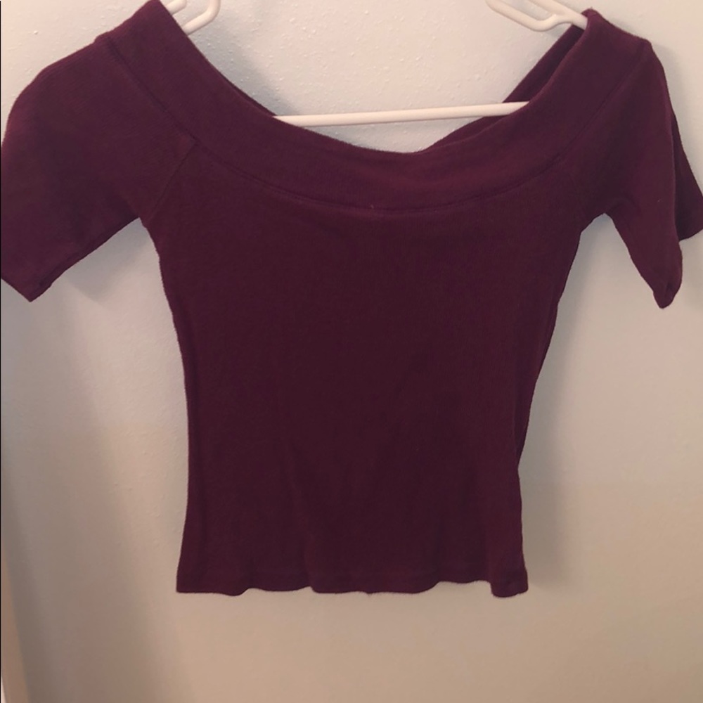 Cropped Off Shoulder Top